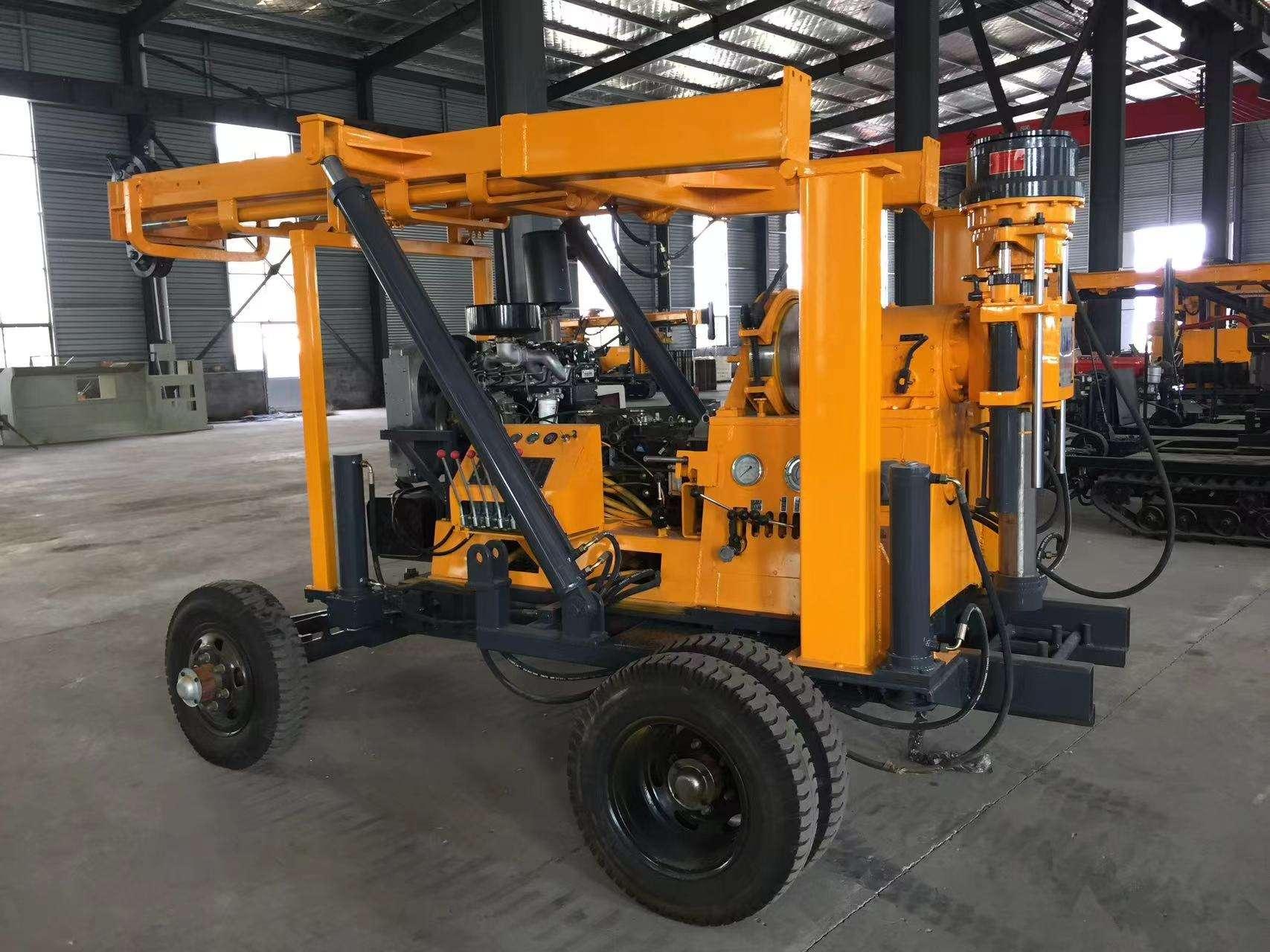 Wheeled mobile drilling rig